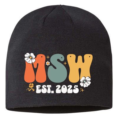 Master Social Worker Msw Est 2025 Sustainable Beanie