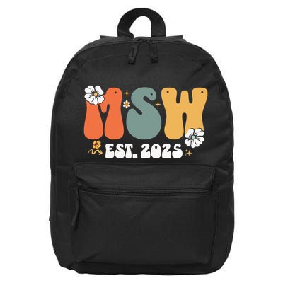 Master Social Worker Msw Est 2025 16 in Basic Backpack
