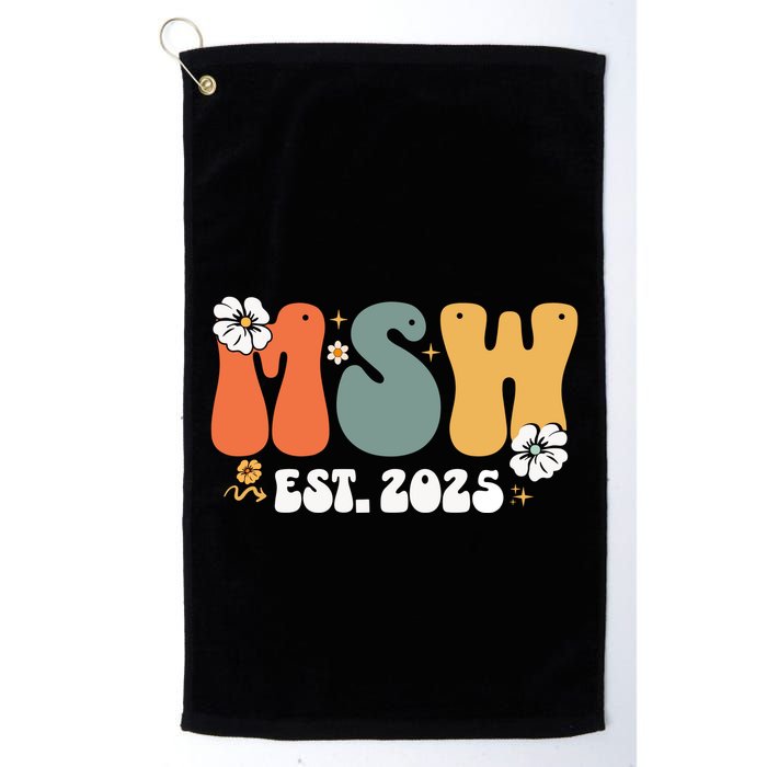 Master Social Worker Msw Est 2025 Golf Towel