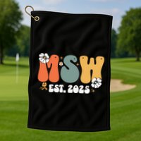 Master Social Worker Msw Est 2025 Golf Towel