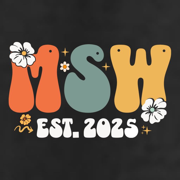 Master Social Worker Msw Est 2025 Golf Towel