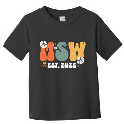 Master Social Worker Msw Est 2025 Toddler T-Shirt