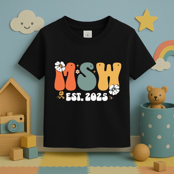 Master Social Worker Msw Est 2025 Toddler T-Shirt