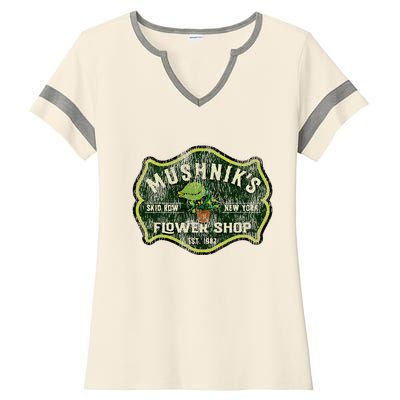 Mushniks Seymour Worn Little Ladies Halftime Notch Neck Tee