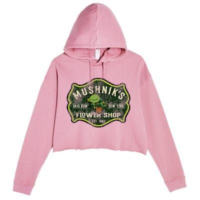 Mushniks Seymour Worn Little Crop Fleece Hoodie