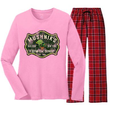 Mushniks Seymour Worn Little Women's Long Sleeve Flannel Pajama Set 