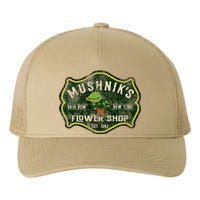 Mushniks Seymour Worn Little Yupoong Adult 5-Panel Trucker Hat