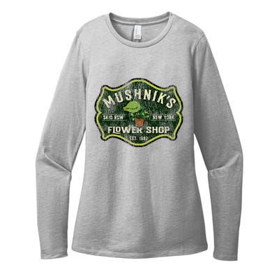 Mushniks Seymour Worn Little Womens CVC Long Sleeve Shirt