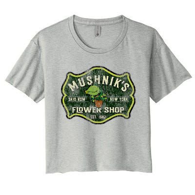 Mushniks Seymour Worn Little Women's Crop Top Tee