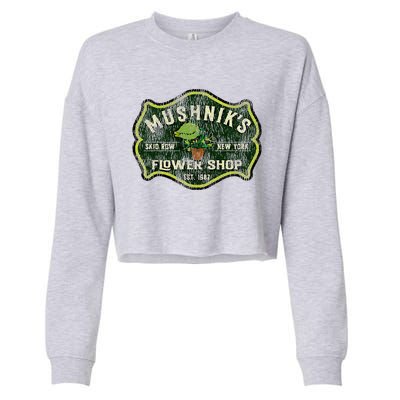 Mushniks Seymour Worn Little Cropped Pullover Crew