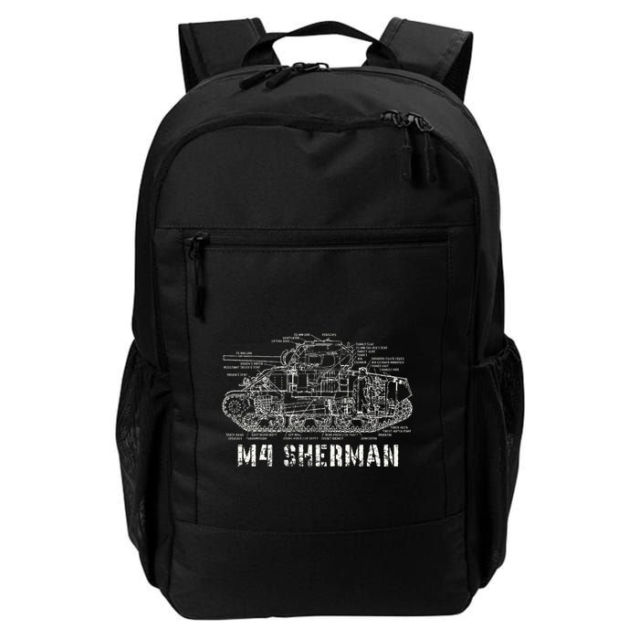 M4 Sherman Wwii Army Tank Military Daily Commute Backpack