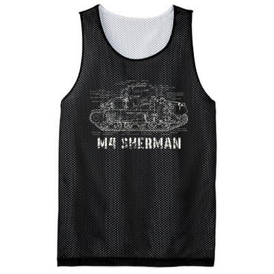 M4 Sherman Wwii Army Tank Military Mesh Reversible Basketball Jersey Tank