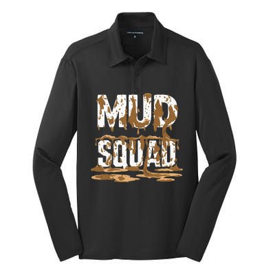 Mud Squad Wo Mud Run Team Silk Touch Performance Long Sleeve Polo