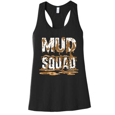 Mud Squad Wo Mud Run Team Women's Racerback Tank