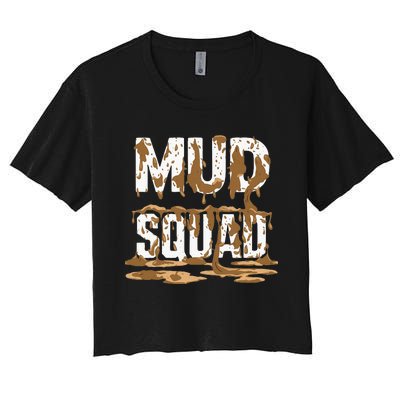 Mud Squad Wo Mud Run Team Women's Crop Top Tee