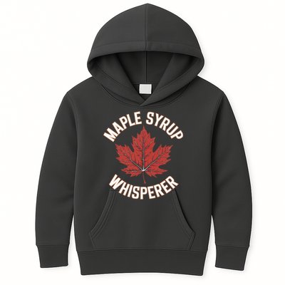 Maple Syrup Whisperer Maple Tree Syrup Funny Foodie Lover Funny Tree Sap Kids Hoodie