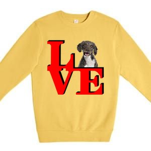 My Spanish Water Spaniel Love Park Gift Premium Crewneck Sweatshirt