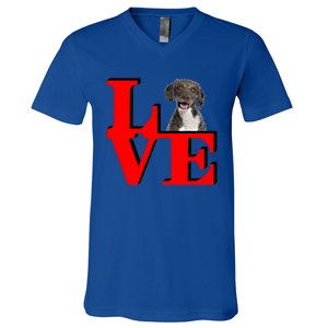 My Spanish Water Spaniel Love Park Gift V-Neck T-Shirt