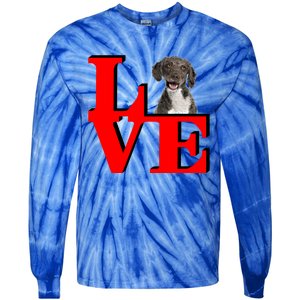 My Spanish Water Spaniel Love Park Gift Tie-Dye Long Sleeve Shirt