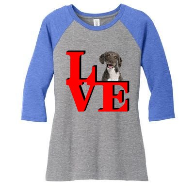 My Spanish Water Spaniel Love Park Gift Women's Tri-Blend 3/4-Sleeve Raglan Shirt