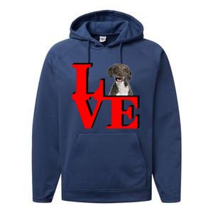 My Spanish Water Spaniel Love Park Gift Performance Fleece Hoodie