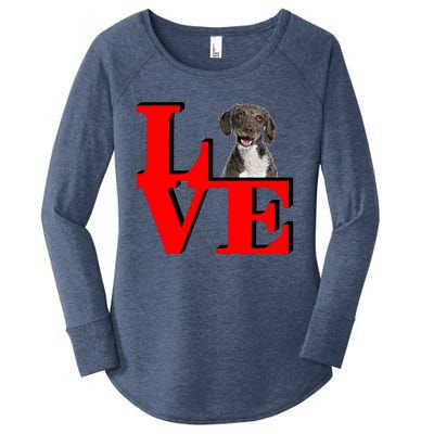 My Spanish Water Spaniel Love Park Gift Women's Perfect Tri Tunic Long Sleeve Shirt