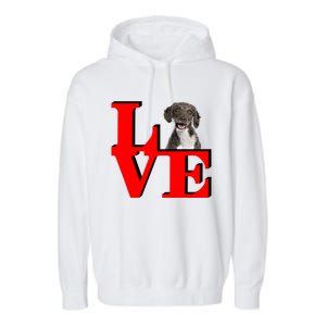 My Spanish Water Spaniel Love Park Gift Garment-Dyed Fleece Hoodie