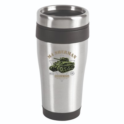M4 Sherman Ww2 Tank 16oz Travel Tumbler