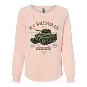 M4 Sherman Ww2 Tank Womens California Wash Sweatshirt