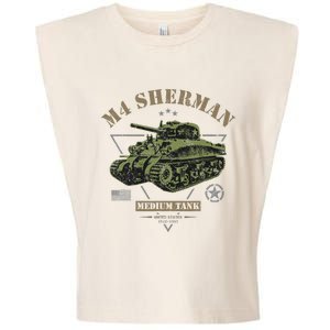 M4 Sherman Ww2 Tank Garment-Dyed Women's Muscle Tee