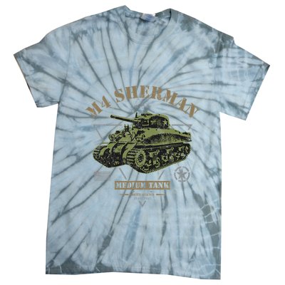 M4 Sherman Ww2 Tank Tie-Dye T-Shirt