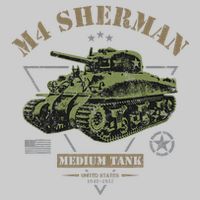 M4 Sherman Ww2 Tank Tie-Dye T-Shirt