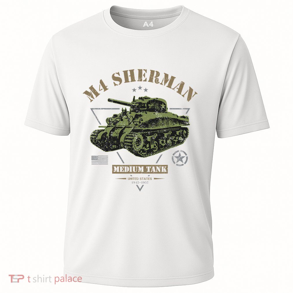 M4 Sherman Ww2 Tank Performance Shirt