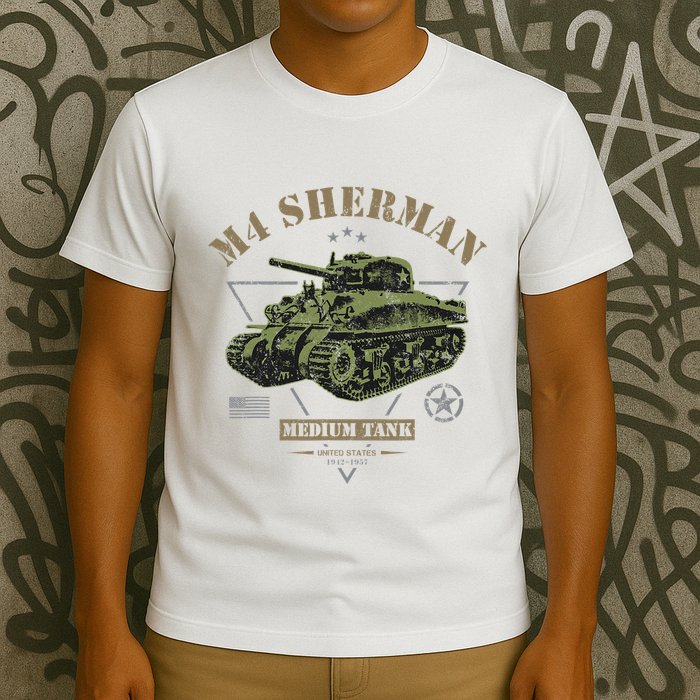 M4 Sherman Ww2 Tank T-Shirt