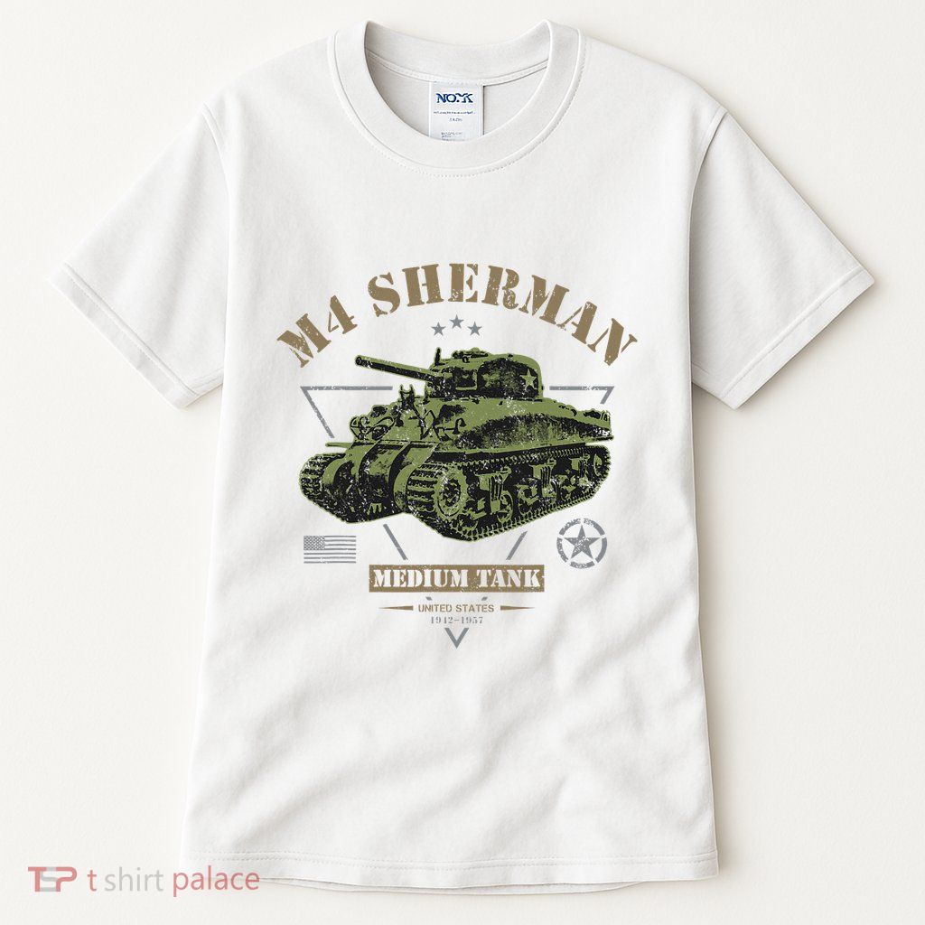 M4 Sherman Ww2 Tank Tall T-Shirt