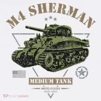 M4 Sherman Ww2 Tank Tall T-Shirt
