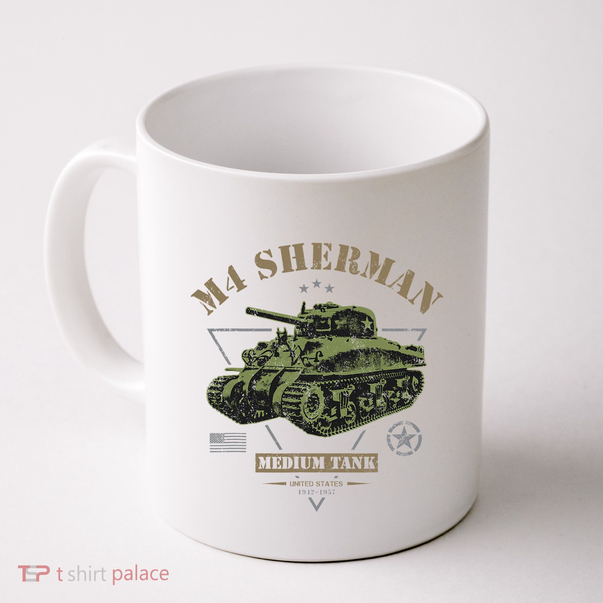 M4 Sherman Ww2 Tank Mug