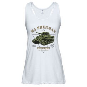 M4 Sherman Ww2 Tank Ladies Essential Flowy Tank