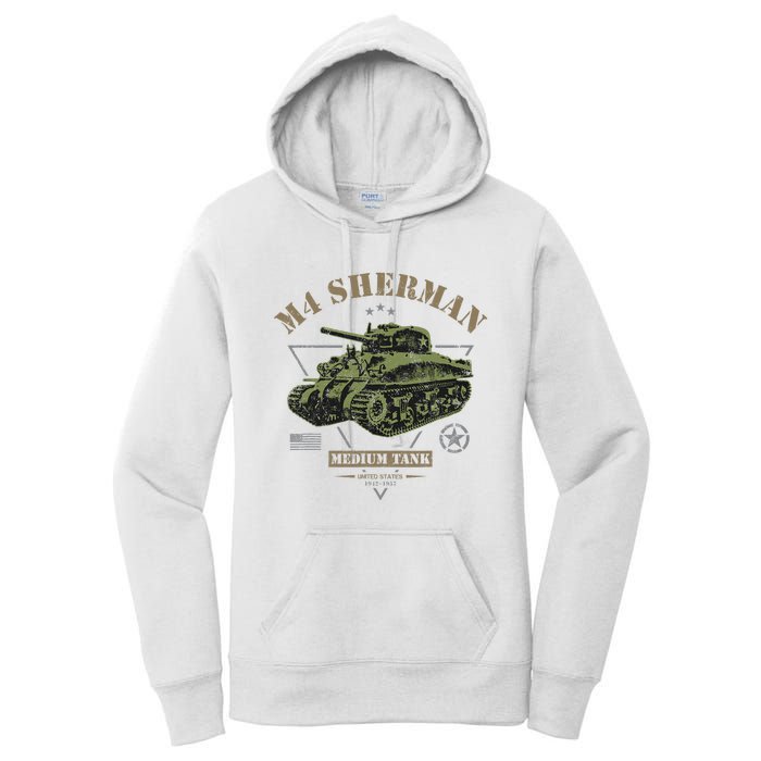 M4 Sherman Ww2 Tank Women's Pullover Hoodie