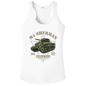 M4 Sherman Ww2 Tank Ladies PosiCharge Competitor Racerback Tank