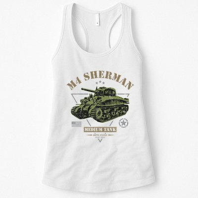 M4 Sherman Ww2 Tank Womens Tank Top