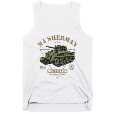 M4 Sherman Ww2 Tank Tank Top