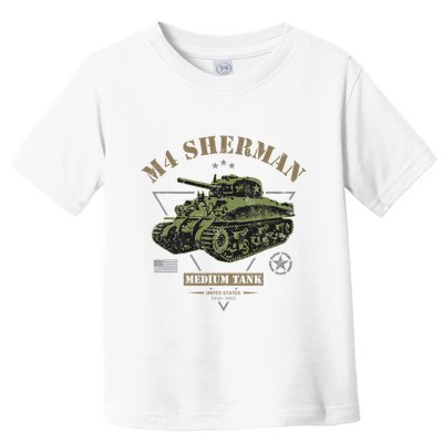 M4 Sherman Ww2 Tank Toddler T-Shirt