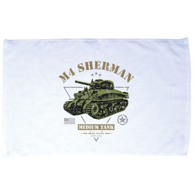 M4 Sherman Ww2 Tank Microfiber Hand Towel