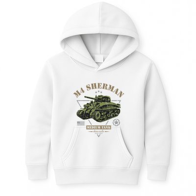 M4 Sherman Ww2 Tank Kids Hoodie