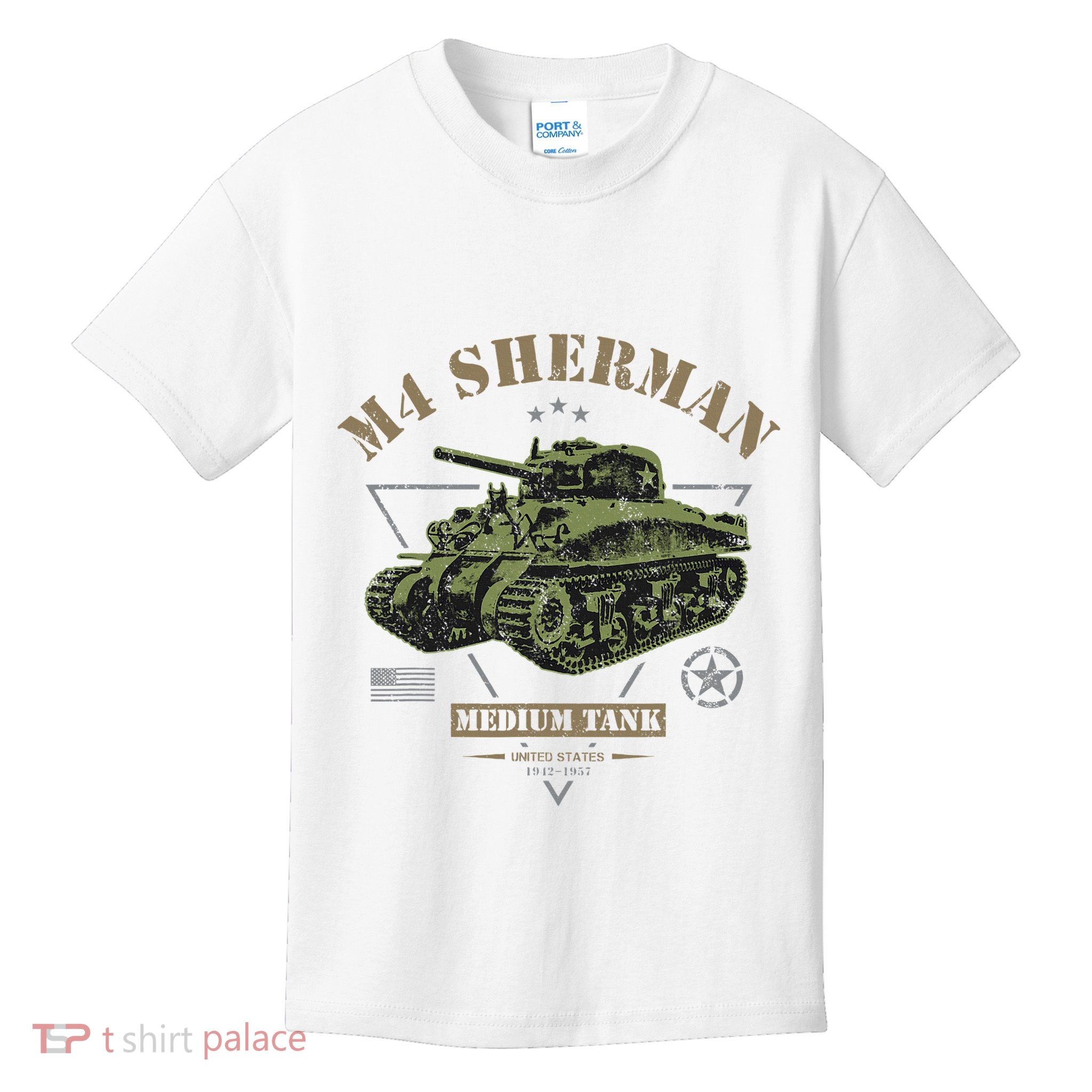 M4 Sherman Ww2 Tank Kids T-Shirt