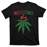 Mistlestoned Shirts Weed Stoner Christmas Gift Marijuana 420 T-Shirt