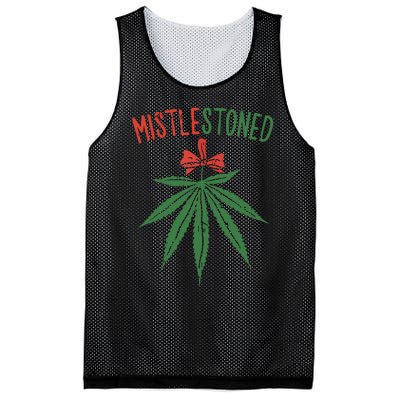 Mistlestoned Shirts Weed Stoner Christmas Gift Marijuana 420 Mesh Reversible Basketball Jersey Tank