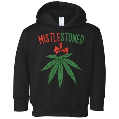 Mistlestoned Shirts Weed Stoner Christmas Gift Marijuana 420 Toddler Hoodie
