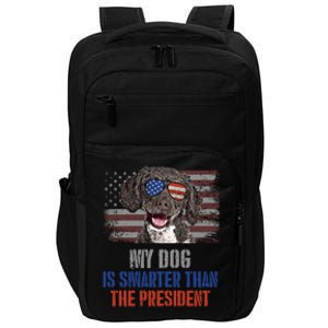 My Spanish Water Dog Smarter Than President Gift Impact Tech Backpack